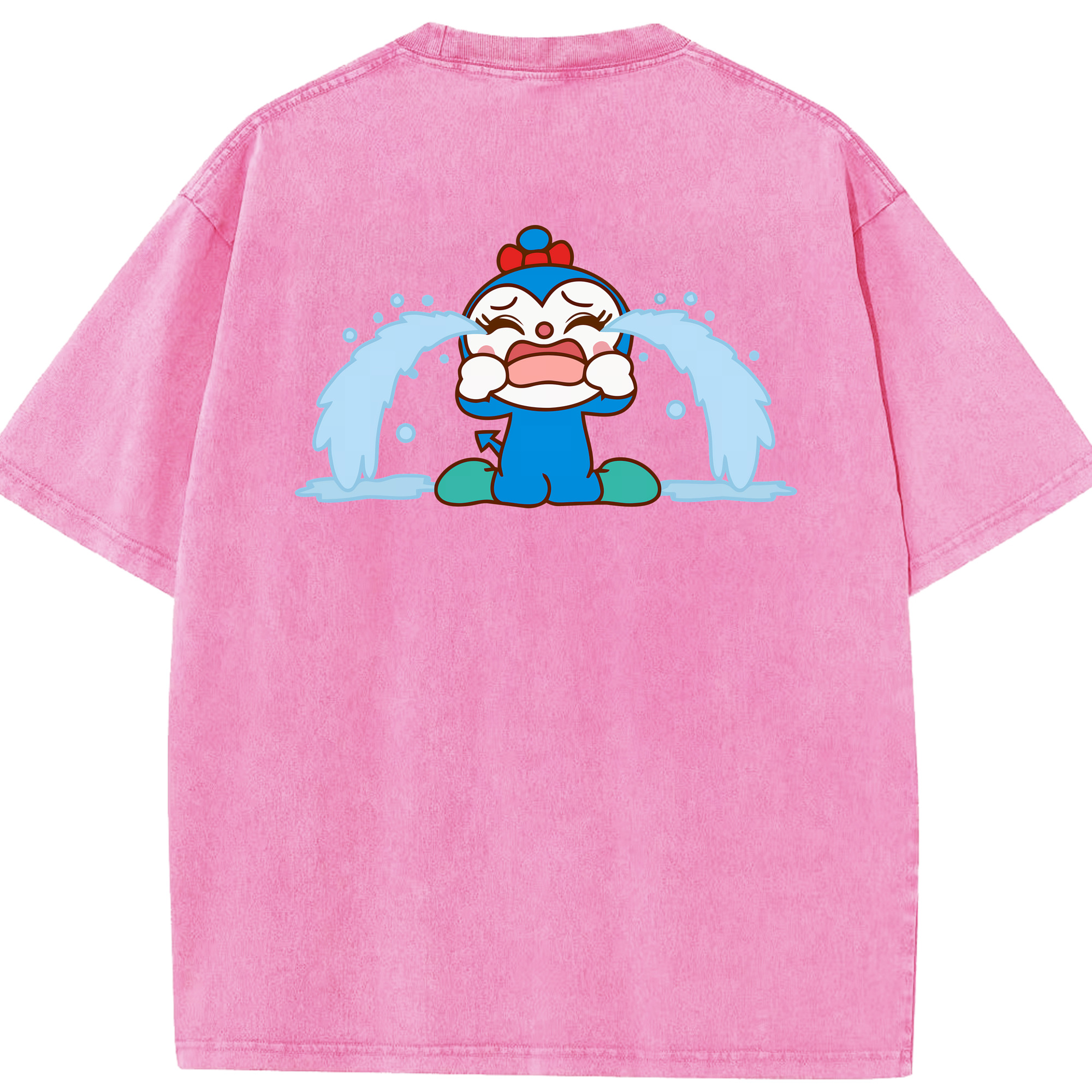 （画像用） アンパンマン Anpanman 綿100% ヴィンテージ風 半袖Tシャツ（背面プリント）